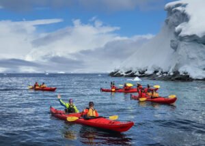 kayaking in antarctica with Antarctica21