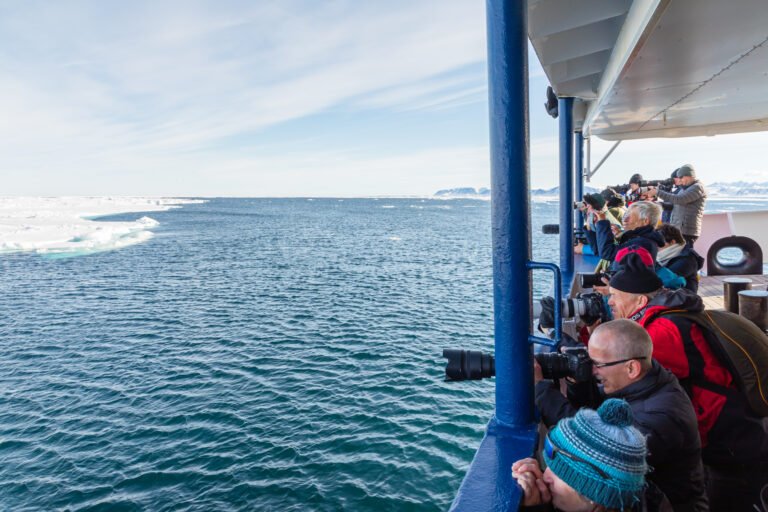 Expedition landscape, Spitsbergen, sailing from Aberdeen