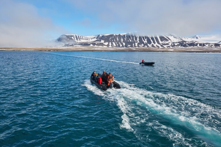 Expedition landscape, Spitsbergen, sailing from Longyearbyen