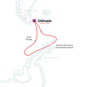 itinerary for Classic Antarctica with G Adventures