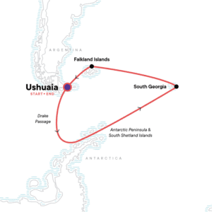 ITINERARY spirit of shackleton with G Adventures