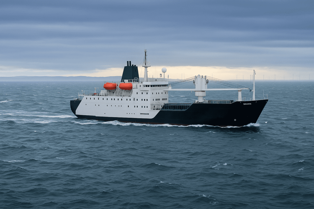 St Helena sailing at sea