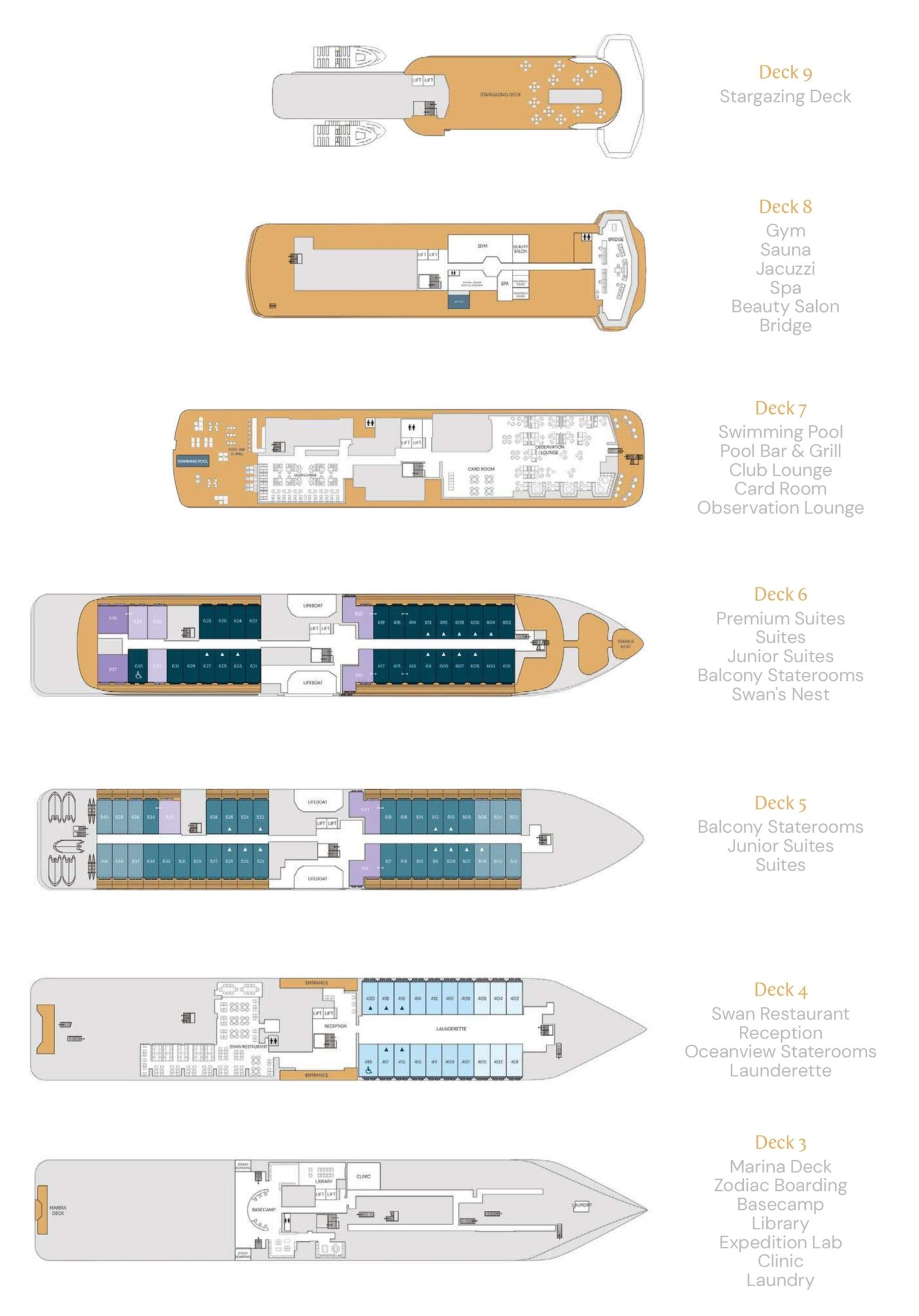 SH Diana - Deckplan