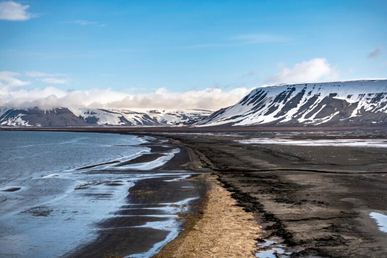 Expedition landscape, Svalbard, sailing from Longyearbyen
